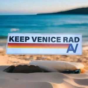 Aviator Nation - California Store - Keep Venice Rad - Bumper Sticker - Bottleroc - Picture 1 of 1