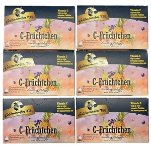6x Goldman C -FRUIT Sea Buckthorn Elderberry with Vitamin C 6x20 Sachets - Picture 1 of 5