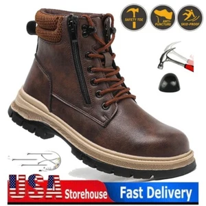 Indestructible Mens Safety Shoes Water resistant Steel Toe Work Boots Sneakers - Picture 1 of 21