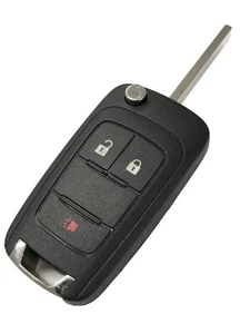GM BUICK 13-17 ENCORE FLIP KEY KEYLESS REMOTE START FOB TRANSMITTER 13585815 - Picture 1 of 3
