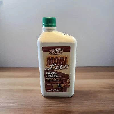 LINEA LEGNO Vernice Trasparente Per Lucidare Mobili Antichi A Base Di Alcool/Gomma Lacca 1LT