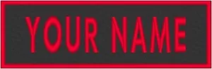 Custom Embroidery 11" x 3" Name Tag MC Emblem Patch Motorcycle Biker #99 - Picture 1 of 10