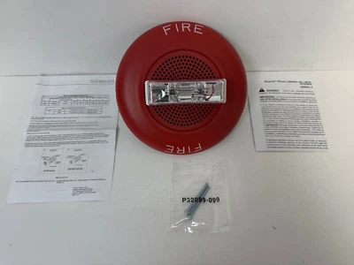 SIEMENS S54360-F9-A1 SEH-MC-CR HIFI SPEAKER STROBE MULTI-CANDELA ROUND RED  NEW - Image 1 of 4