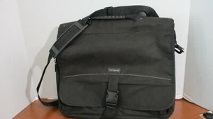 TARGUS Black 16" PADDED LAPTOP COMPUTER BAG with SHOULDER STRAP - Picture 1 of 5