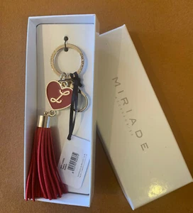 *Brand New With Tag* Miriade Heart shape Key chain/Handbag Charm From Italy Gift - Picture 1 of 8