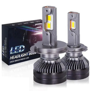 2 Stück 4300K 110W H7 H4 LED Lampe Doppel Kupfer Rohr 3000K LED Lichter für Auto Glühbirne