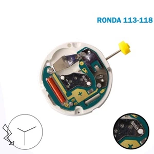 Ronda 113-118 Swiss Movement 11 1/2, 3 Hands, Quartz Analog Movement. - Picture 1 of 2