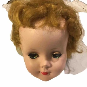 Sweet Sue Doll American Character Hard Plastic Head Only Vintage 1950s Repurpose - Picture 1 of 8