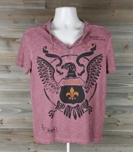 helix henley short sleeve mens size L 100% cotton 73277 - Picture 1 of 5