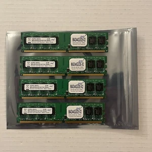 *SET OF 4* PQI Power Series 2GB 1 x 2GB PC2-6400 DDR2-800 240 PIN DIMM MAD42GUOE - Picture 1 of 7
