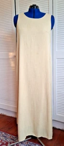 Elegant Long Pale Yellow Dress and unlined Jacket by Elinette UK size 16 - Picture 1 of 19