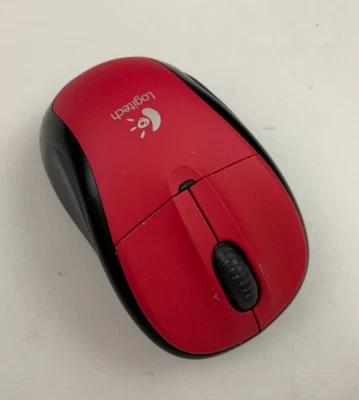 Logitech V220 Cordless Optical Mouse for Notebooks (Scarlet Red) - Image 1 of 4
