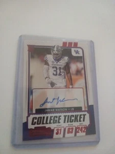 Autogramm Jamar Watson Auto College Ticket  - Bild 1 von 2