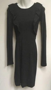Nuevo Nwt French Connection Mujer Talla 4 Gris Marengo Vestido Elástico #71AM2 - Imagen 1 de 7