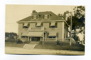 Quincy MA, casa al 52 Faxon Road, ancora lì, messaggio chiacchierone, cartolina RPPC - Foto 1 di 2