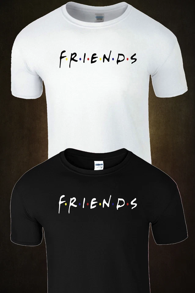 FRIENDS Herren Tshirt Mode Kinder schwarz weiß TV Show Style Kinder Jungen Mädchen Weihnachten