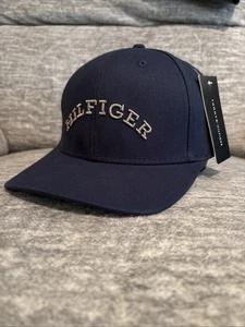 TOMMY HILFIGER Hombre’s Sombrero Azul Marino Algodón Ajustable Logo Béisbol Papá Gorra - Imagen 1 de 2