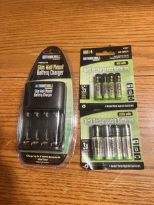 THUNDERBOLT Magnum Slim Wall Mount 4-AA. 4-AAA Batteries And Charger. NOS - Picture 1 of 7