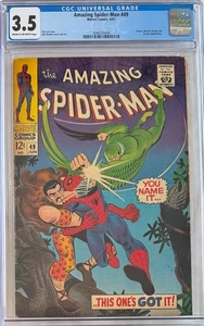 Amazing Spider-Man #49 (CGC 3.5, Off-White Pages) Key Vulture and Kraven - Picture 1 of 5