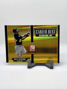 2005 Donruss Elite #CB-23 Rickey Henderson Career Best Gold #/500 - Bild 1 von 2