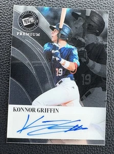 2024 Leaf Press Pass Konnor Griffin Retro RC Rookie Auto #/49 #1 MLB Prospekt - Bild 1 von 3