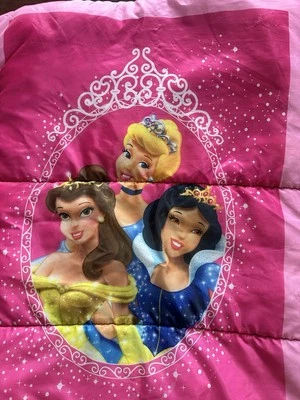 "Saco de dormir princesa Disney rosa niñas Cenicienta Blancanieves Belle 28x57""" Foto 1 de 4