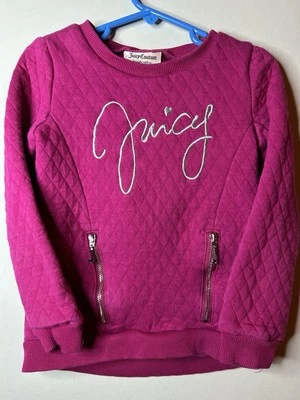 Juicy Couture Pink Sweatshirt Girls Size 6 - Image 1 of 4