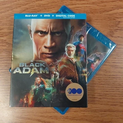 Black Adam (Blu-ray, DVD 2022) DC Superhero Action NEW Sealed W/ Slipcover  Foto 1 de 4