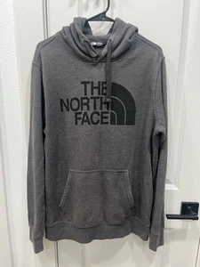 The North Face Men’s Half Dome Hoodie Size Large Gray Outdoor Used - Picture 1 of 14