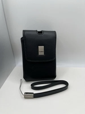 Canon PSC-55 PowerShot Leather Compact Camera Case Belt Loop Wrist Strap - Image 1 of 3