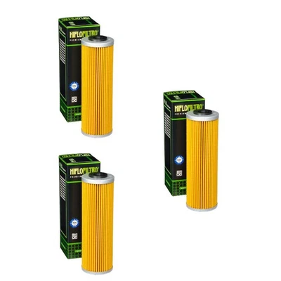 Hiflofiltro HF650 Oil Filter 3 Pack KTM 450 505 950 990 1050 1090 1190 1290 - Image 1 of 2