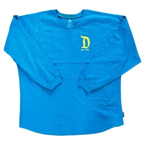 Disneyland Resort Spirit Jersey Blue Neon Green Disney Shirt XXL New - Picture 1 of 3