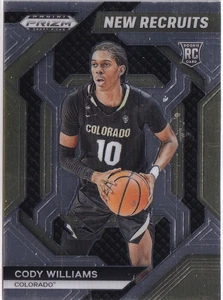 Cody Williams RC New Recruits no. 22 2024 Panini Prizm Draft Picks - Picture 1 of 2