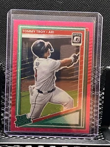 Tommy Troy 2025 Donruss Optic Rated Prospect Pink Velocity #19/79 - Diamondback - Picture 1 of 2