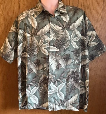 复古 Pierre Cardin 热带夏威夷衬衫 - 超大号 XL - 100% 棉 — 第 1/4 张图片