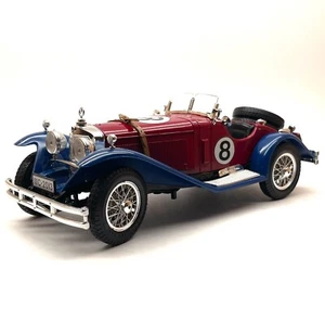 Bburago Mercedes Benz SSK Oldtimer Cabriolet Bj.1928 in rot blau, 1:18, RV29 - Bild 1 von 7