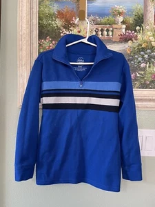 Faded Glory Blue Boy Long Sleeve Shirt Size M 8 Used - Picture 1 of 10