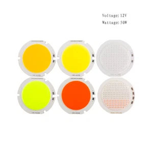 RGB 50mm Round 50W DC 12V LED COB Chip White Blue Red Color for Decor Lighting - Picture 1 of 16