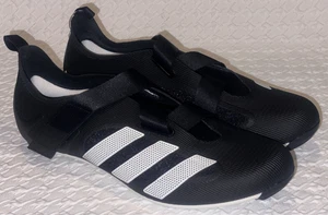 ADIDAS The Indoor Cycling Shoes Black White Mens Sz 4.5 8 10.5 Womens 5.5 9 11.5 - Picture 1 of 12