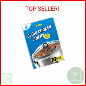 16 Counts Slow Cooker Liners Small Size(11 x 16 Inch) Kitchen Disposable Cooking - Picture 1 of 2