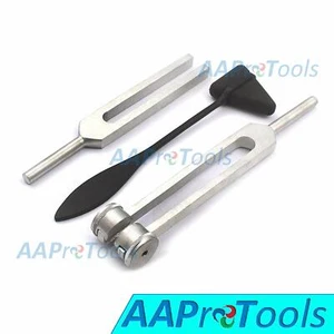 Tactical Black Set 3 Sensory Aluminum Tuning Forks C 128+512+ Percussion Taylor - Picture 1 of 3