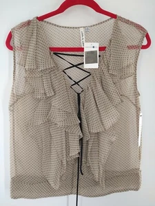 Robbi & Nikki Damen Bluse Vintage Punkte XS Neu mit Etikett 017 - Bild 1 von 4
