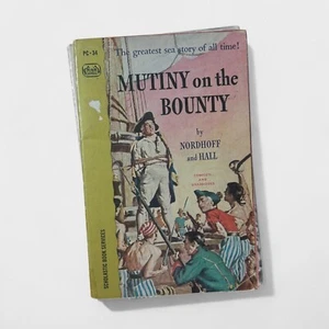 Mutiny on the Bounty Nordhoff Hall 1961 Vintage Cardinal Paberback Book - Picture 1 of 3