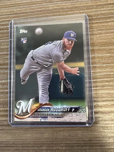 2018 Topps #179 Brandon Woodruff RC - SPEDIZIONE GRATUITA - Foto 1 di 2