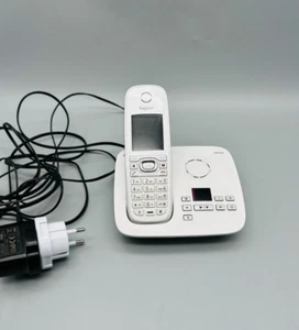Siemens Gigaset C610 Mobilteil Telefon weiß + Anrufbeantworter AB Basisstation - Zdjęcie 1 z 5
