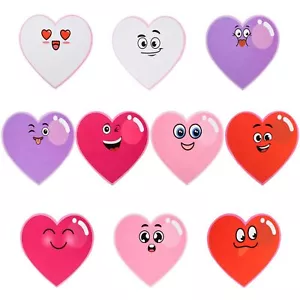 120PCS Heart Cutouts 4 Inch Assorted Color Paper Bulletin Board DIY Craft Decor - Picture 1 of 8