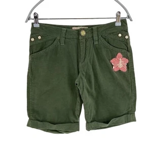 Indian Rose Verde 100% Algodón Bermudas Talla 26 W28 - Imagen 1 de 11