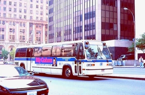 ORIGINAL KODACHROME SLIDE NYC BUS 1983 GM RTS #PA3198 B-45 BOERUM PL-FULTON MALL - Picture 1 of 1