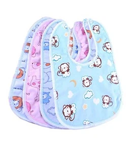 Waterproof Baby Apron with BibPack of 4 ,Avoid stains in baby clothes easytowash - Picture 1 of 4