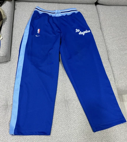 Vintage Nike Team Los Angeles Lakers Warm Up Blue Pants Size XL NBA Men RARE Cover